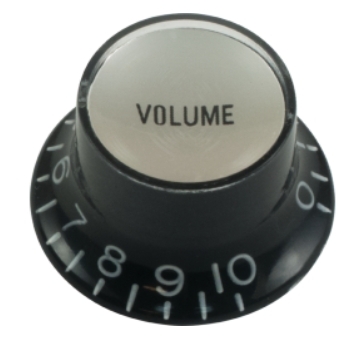 Top Hat bouton, Volume Gibson style noir