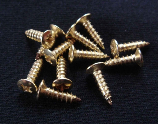 Pickguard screws (12 pieces / package), gold