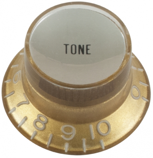 Top hat knob, Tone Gibson style gold