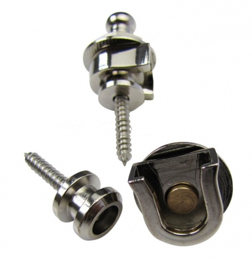 Gurthalteknpfe, Gitarren- und Bass-Sicherungssystem, chrome