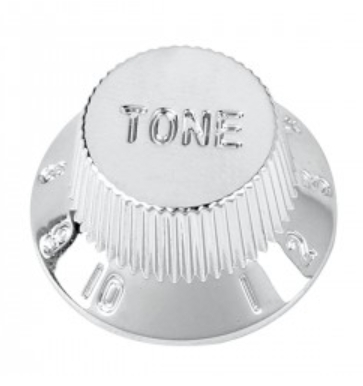 Strat Tone knob, silver colored