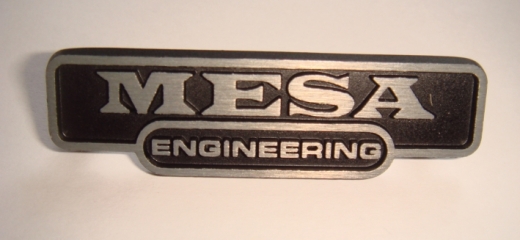 Mesa Boogie Engineering name plate, mini recto 25