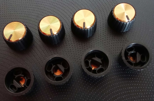 Marshall MG Potiknopf gold cap D-Achse zum Aufstecken, 8 St.