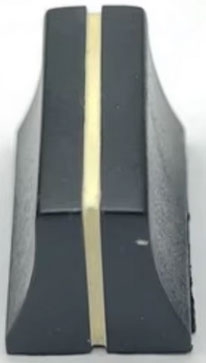 Fader knob for 4mm slide potentiometers, slider controls, black