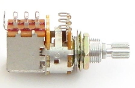 Gitarren Poti ALPHA 500K log push-pull mit DPDT Schalter