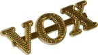VOX Plaque ampli logo AC30