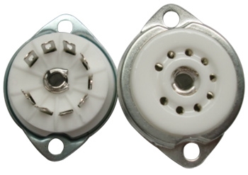 9-pin ceramic tube socket