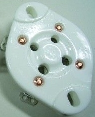UX4 tube socket, ceramic, 2A3, 811, 300B