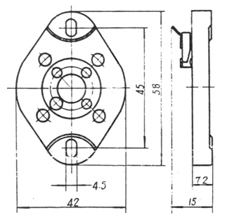 UX4 Keramik Rhrensockel, 2A3, 811, 300B