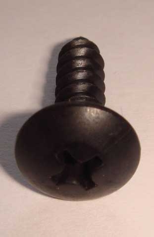 Flach-rund-Kopfschrauben, Kreuzschlitz 5/8 (1,59 cm), brniert