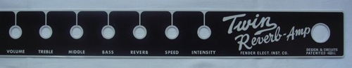 Faceplate fr Fender Twin Reverb