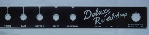 faceplate / front panel for Deluxe Reverb blackface