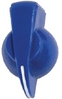 Chicken head style Potiknopf, blau