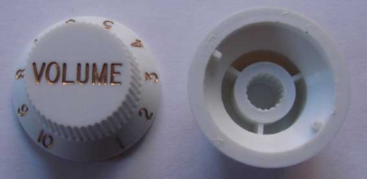 Volume knob, white