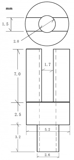 Gabel Ltsen, 2mm