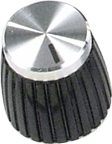 Marshall knob shaft with set-screw, silver cap