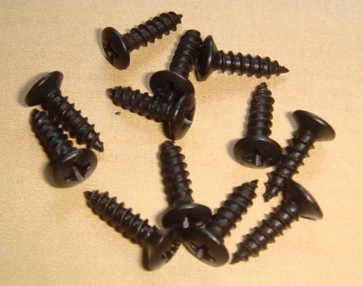 Pickguard screws (12 pieces / package), black