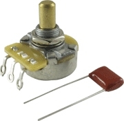 Fender Gitarrenpotentiometer 250K, Glatte Achse