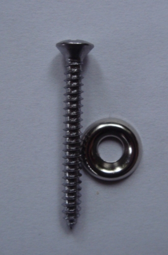 back panel screws oxide coating 1-1/2, nickel