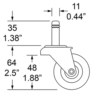 Verstrkerrolle mit Montageplatte fr Fender