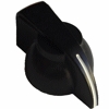 chicken head style pointer knob, black, push on