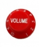 Strat volume knob, red