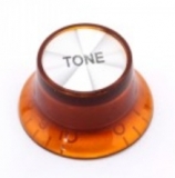 Top Hat bouton, tone Gibson style ambré