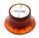 Top hat knob, volume Gibson style amber