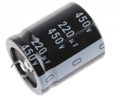 Condensateur radial, électrolytique, 220 µF / 450 V