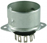 9 broches support de tube phénolique avec jupe