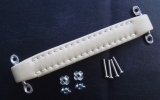 Vintage style heavy Verstärkergriff mit hardware, creme