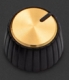 Marshall MG knobs push-on D-Shaft, gold cap, 8 p.