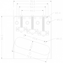 Vintage style bridge for Telecaster