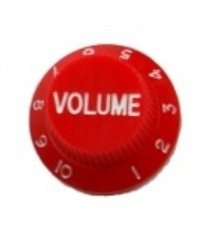 Strat volume knob, red