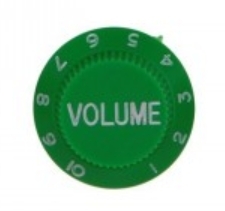 Strat volume knob, green