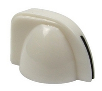 Chicken head style Potiknopf mini, weiss, push-on