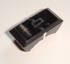 Slide control knob, black with white line 24 mm