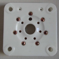 7 pin Keramik Röhrensockel mit Goldkontakten