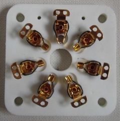 7 pin Keramik Rhrensockel mit Goldkontakten