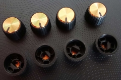 Marshall MG Potiknopf gold cap D-Achse zum Aufstecken, 8 St.