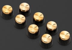 Marshall knobs push-on D-Shaft, gold cap, 8 p.