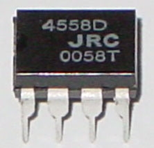 JRC 4558D dual op amp