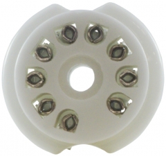 9-pin ceramic tube socket with centerpin