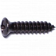 oval head screws for amp corners with recessed screw holes, black