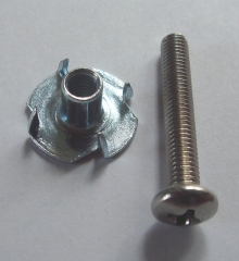 speaker mounting screws with t-nuts, 1-1/4, stailess