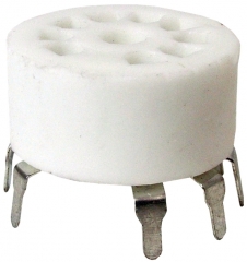 9-pin ceramic tube socket