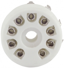 9-pin ceramic tube socket