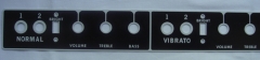 faceplate / front panel for Super Reverb blackface