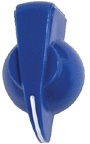 pointer knob blue, chicken head style