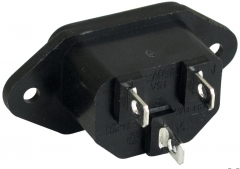 Receptacle power cord, IEC